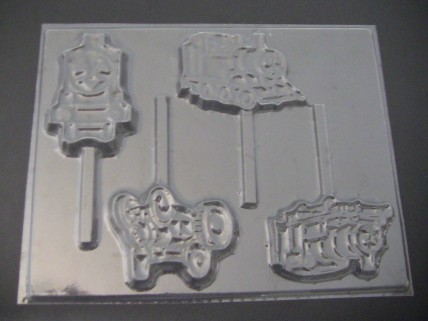 442sp Tom Train Friends Chocolate Candy Lollipop Mold